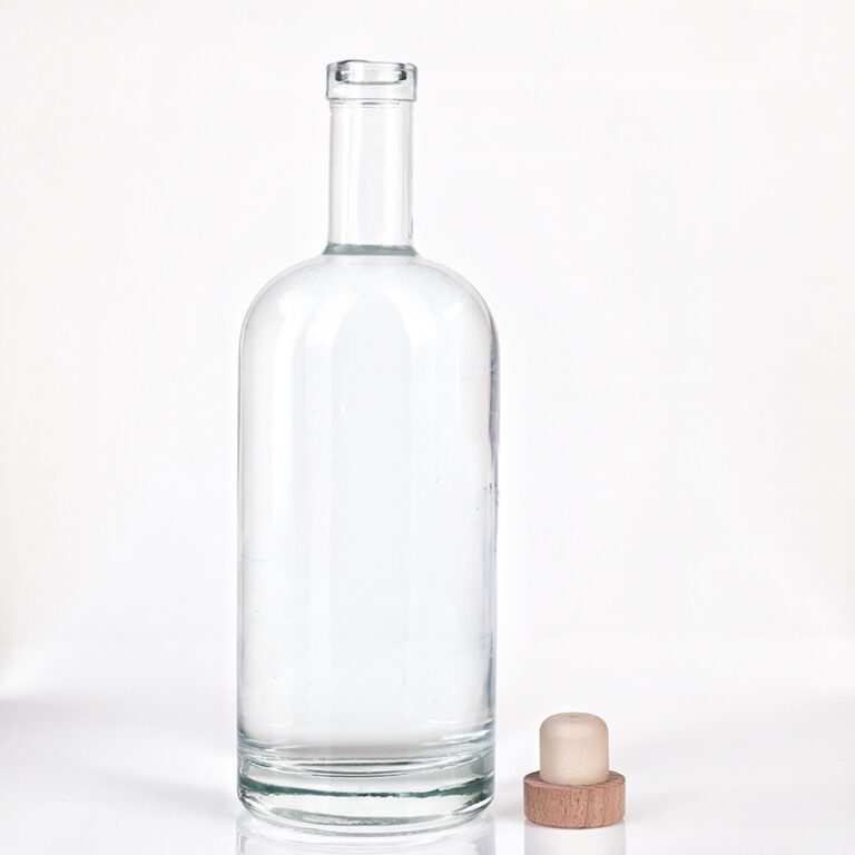 750ML680g ODM Wholesale 750ml Transparent Glass Bottle For Vodka