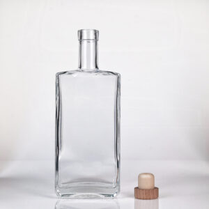 750ML680g Square Glass Wine Bottles Can Be Customized