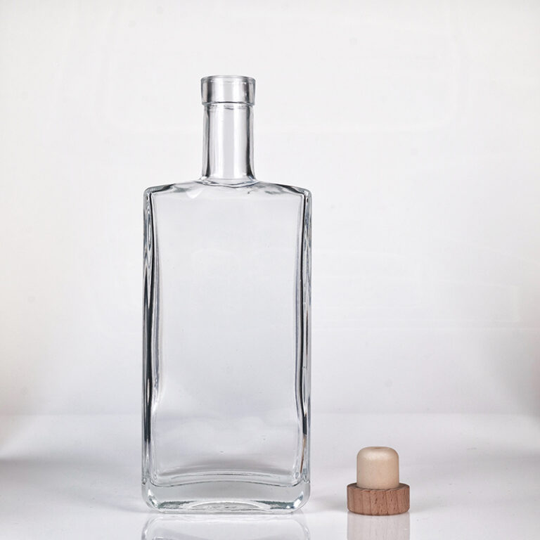 750ML680g Square Glass Wine Bottles Can Be Customized