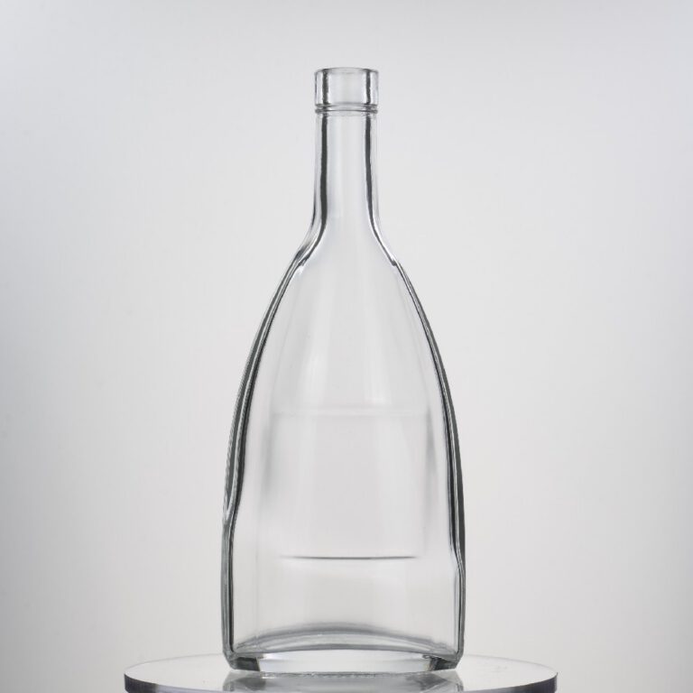 700ML700g Round Glass Bottle For Vodka Spirits