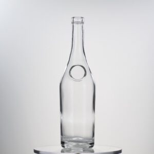 700ML 620g Customizable Classic Glass Bottle For Tequila Gin