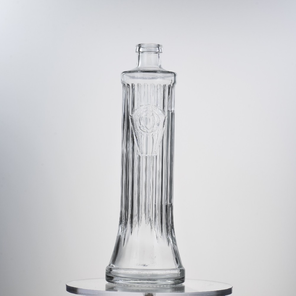 700ML 750g Creative Beverage Glass Bottle With Cork Lid