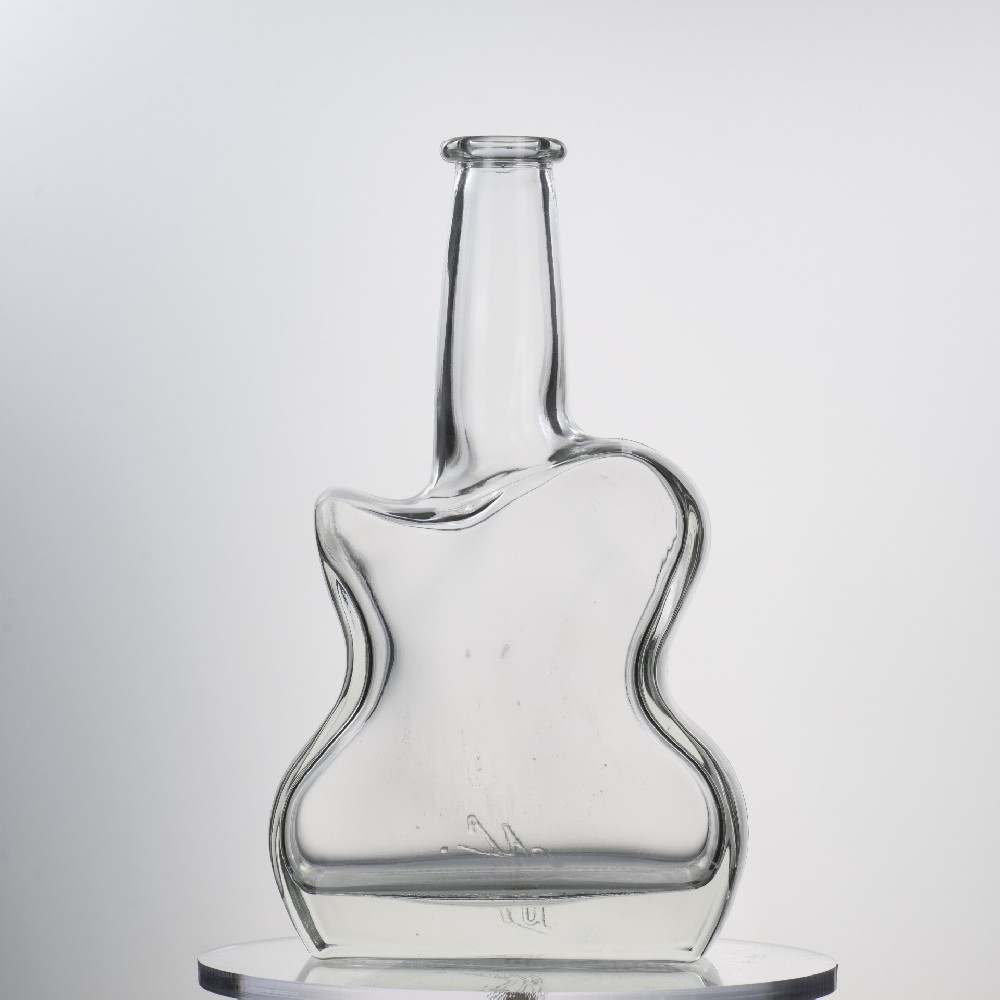 1000ML 1450g Storage Exquisite Glass Bottle With Cork Lid