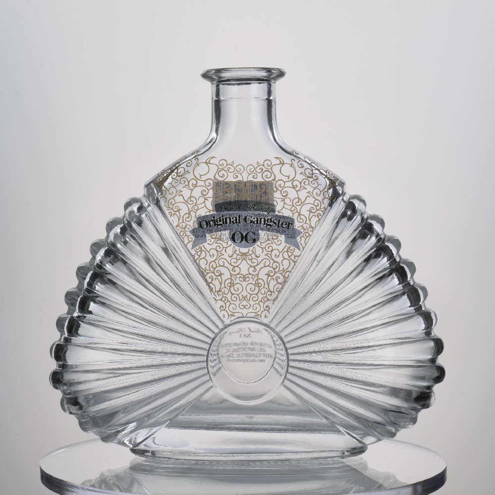 750ML950g Round Glass Bottle Is Grand And Luxurious