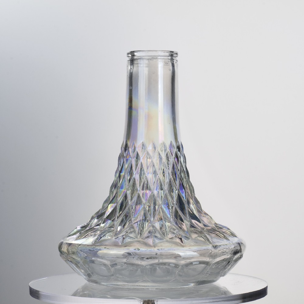 900g Decoration Custom Shaped Glass Bottle With Lid