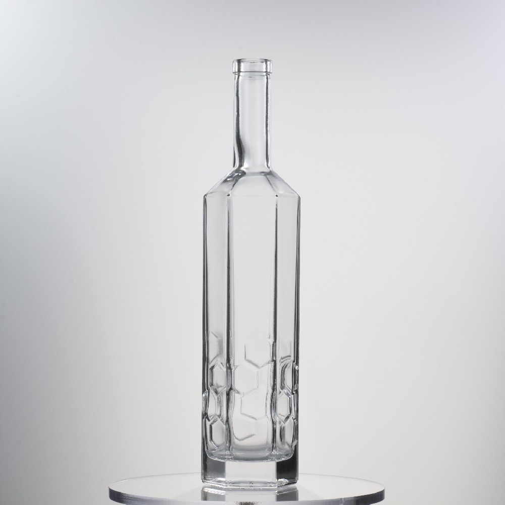 500ML 620g Empty Personalized Glass Bottle For Spirits