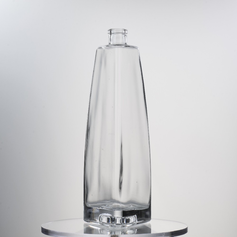 750ML 680g Free Samples Frosted Glass Bottle With Cork Lid