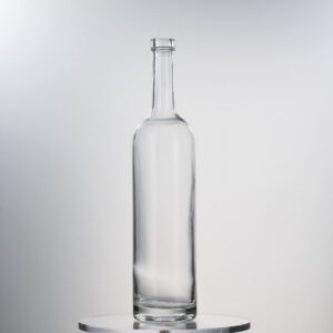 780ML 620g Decoration Custom Shaped Glass Bottle For Gin Brandy