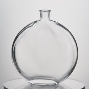 500ML 580g Decoration Custom Shaped Glass Bottle For Gin Brandy