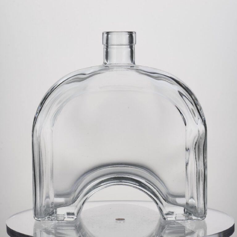 750ML720g Wholesale Factory Glass Bottle With Cork Lid