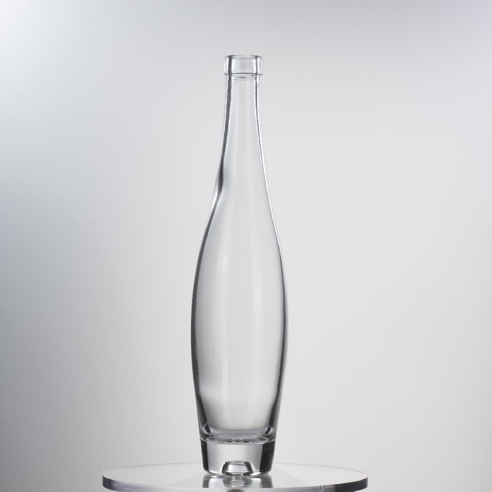 500ML 620g Customizable Elegant Glass Bottle For Spirits