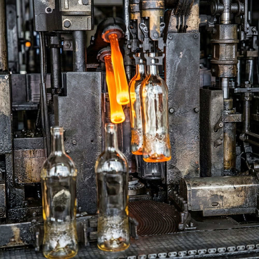 Custom bottle production line for personalized glass bottle design