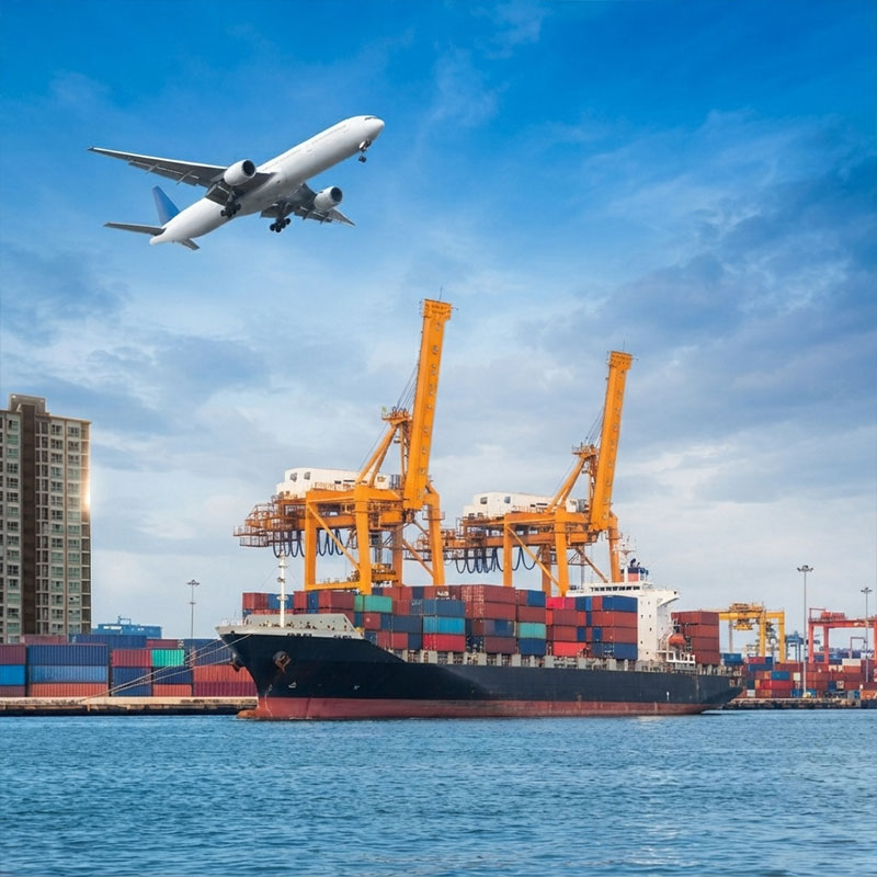 International logistics support for exported glass bottles