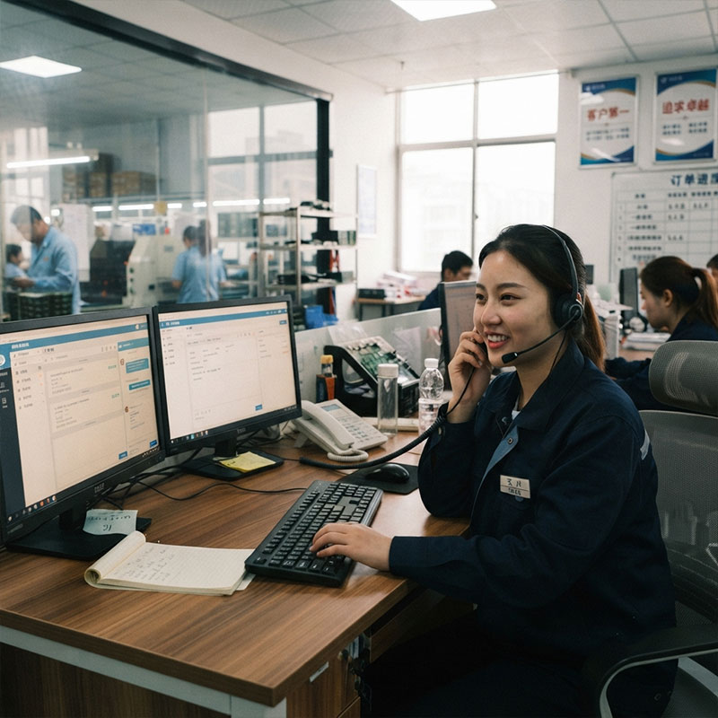 Dedicated customer service for glass bottle project communication
